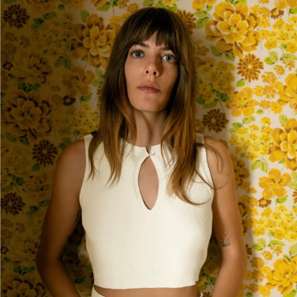 Zara Knit Crop Top with Opening